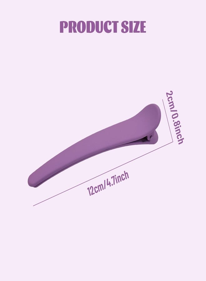 Dizila 20 Pieces / 10 Pairs Long Oversized Matte Plastic Hair Clips for Hair Salon Styling Sectioning Duckbill Hair Clips Barrettes Pins Accessories for Women Girls - Image 2